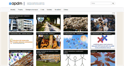 Desktop Screenshot of apdm.cz