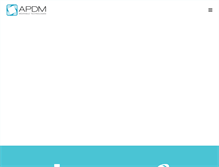 Tablet Screenshot of apdm.com